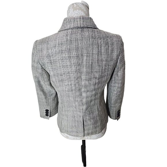 The Limited Houndstooth Blazer Gray 3/4 Sleeve NWT Women's Small - Picture 5 of 10